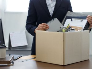 Packing up, leaving, fired, quit, job