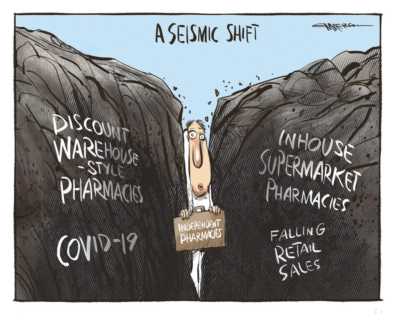 Cartoon - Rod Emmerson - Independent pharmacies