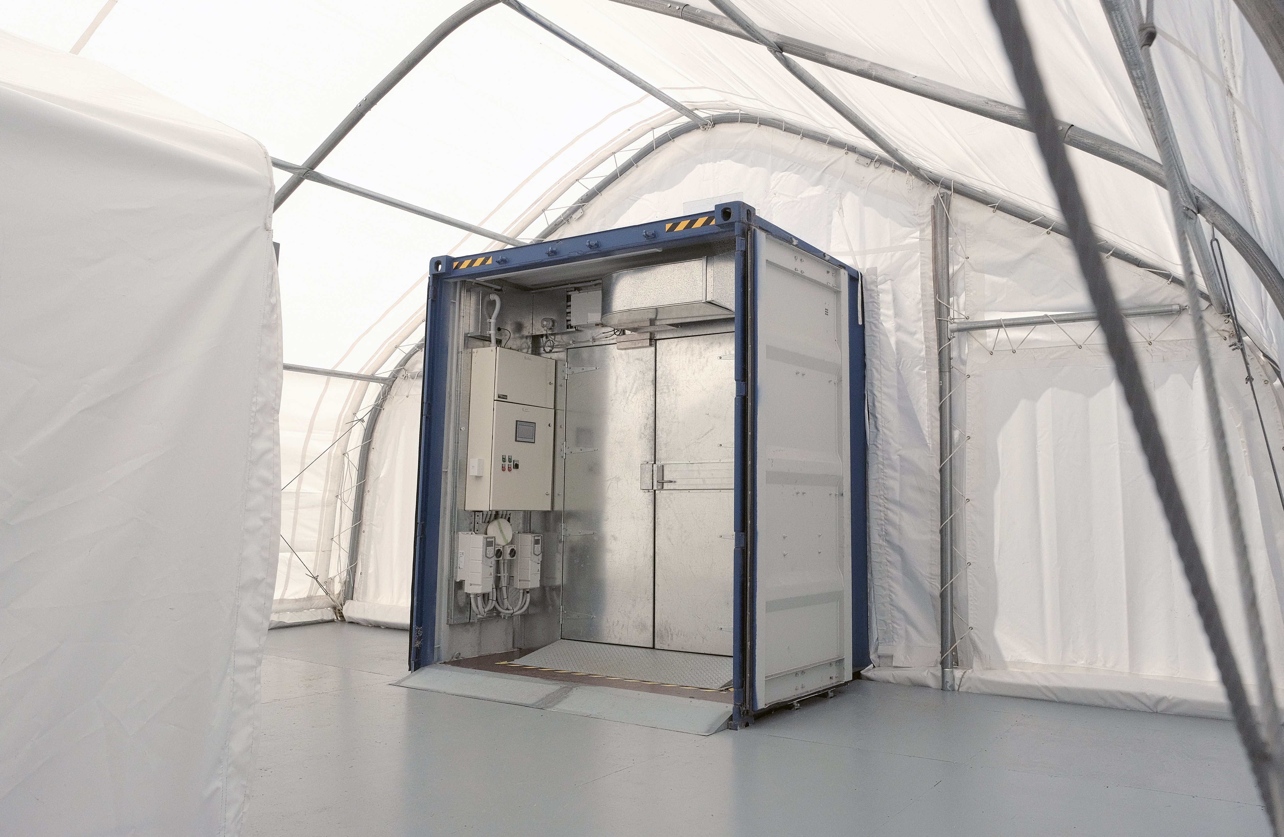 University of Auckland's shipping container-based unit