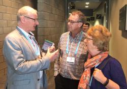 Bernie McKone (Gore) with Alan and Christine Bastin (Christchurch)