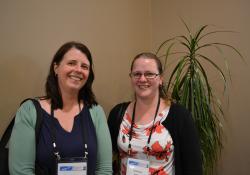 Claire Barnfather from Taranki DHB and Catherine Graham from Taranki DHB