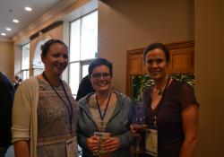 Rosie Long and Claudine Daniel from Capital and Coast DHB, and Nick Leach from Wellsouth PHO