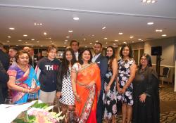 Sandy Bhawan with family and friends: Aruna Virendra, Aryav Bhawan, Mysha Bhawan, Sanjay Bhawan, Vincent Virendra, Vandy Naleca, Camella Virendra and Monica Sharma 