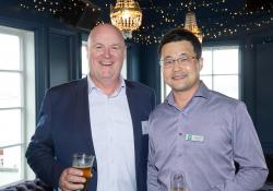 ProPharma general manager Anthony Aitken and Pharmacy Guild board member Stephen Yoo  